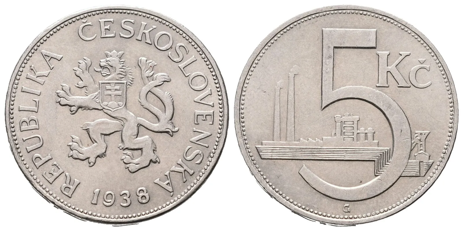 5 Koruna 1938
