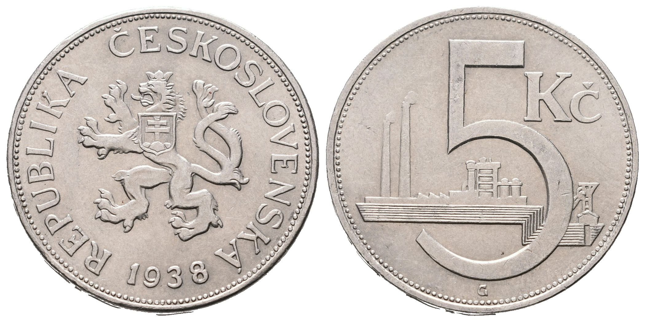 5 Koruna 1938