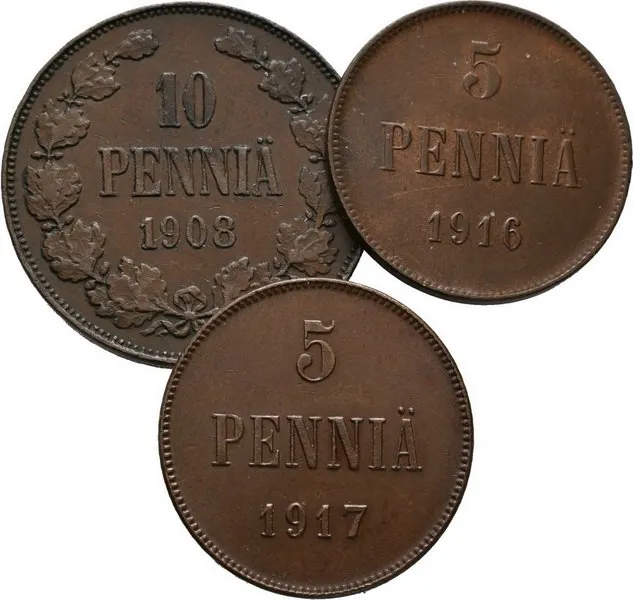Ražby pro Finsko, Mikuláš II., 1894 - 1917 — 1