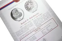Stříbrná investiční medaile - Rudolf II. Habsburský - Ag 29 g - 999/1000 + Certifikát - fotografie 2