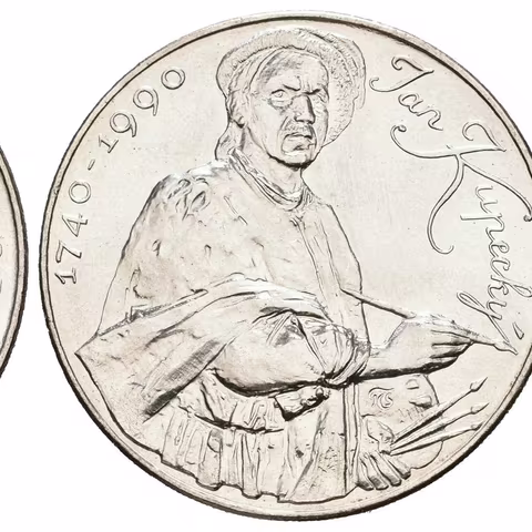 100 Kčs 1990 - Jan Kupecký, ražební lesk