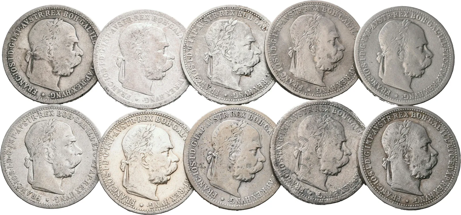 1 Koruna 1901, 10 kusů