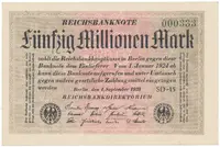 Německo, 50 Millionen Mark 1923, Ro.108h