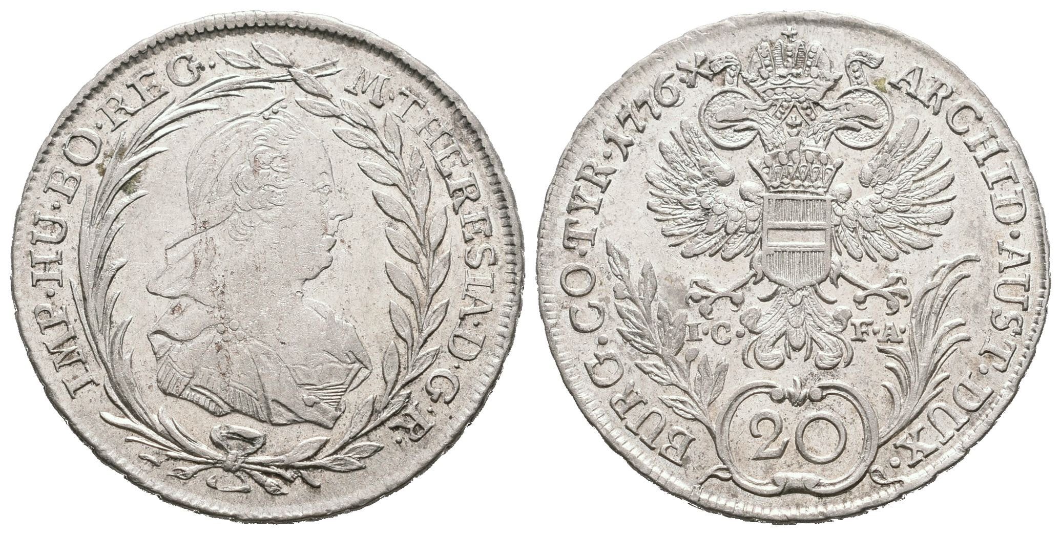 Marie Terezie, 20 Krejcar 1776, Vídeň