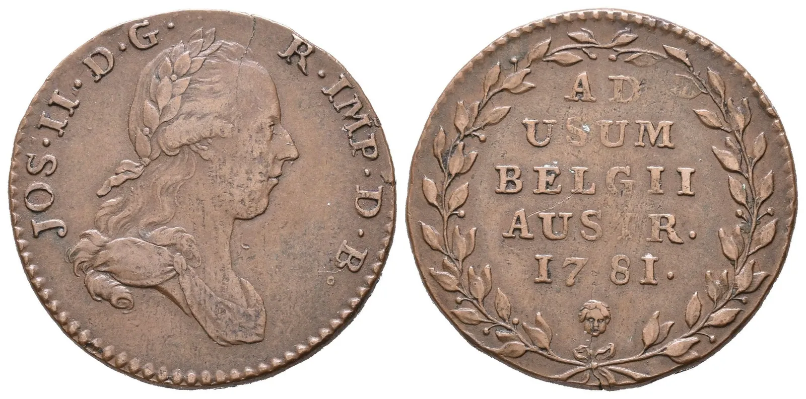 2 Liard 1781, Brusel, KM.31, pěkná zachovalost, pěkná patina, nep. napr. — 1