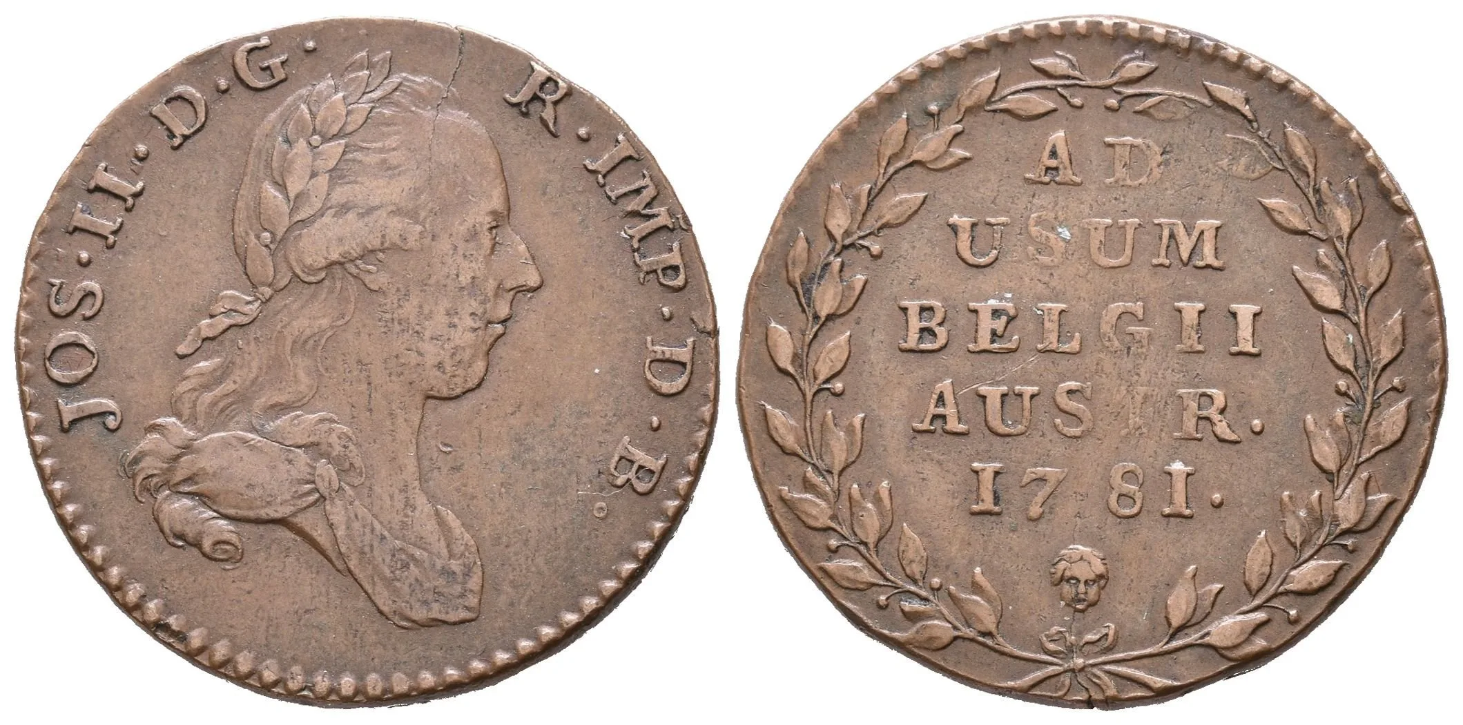 2 Liard 1781, Brusel, KM.31, pěkná zachovalost, pěkná patina, nep. napr. — 1