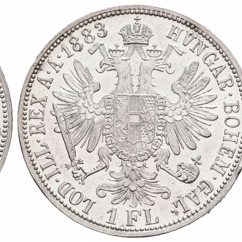 Zlatník 1883, krásná zachovalost, lesk, drobné rysky, hranky