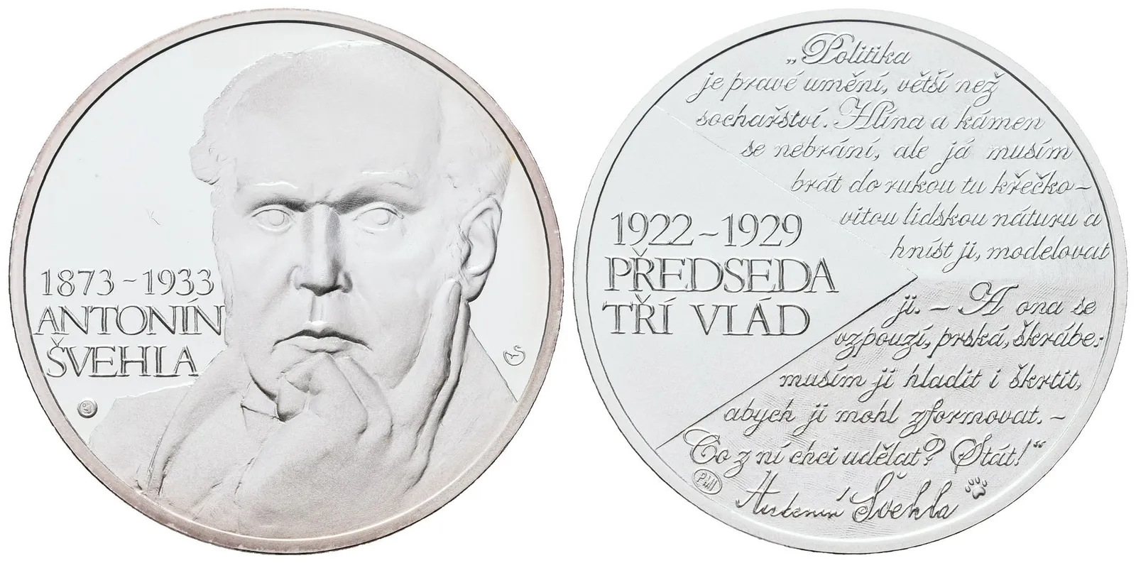 AR Medaile b.l. (2013) - Antonín Švehla - 140. výročí narození