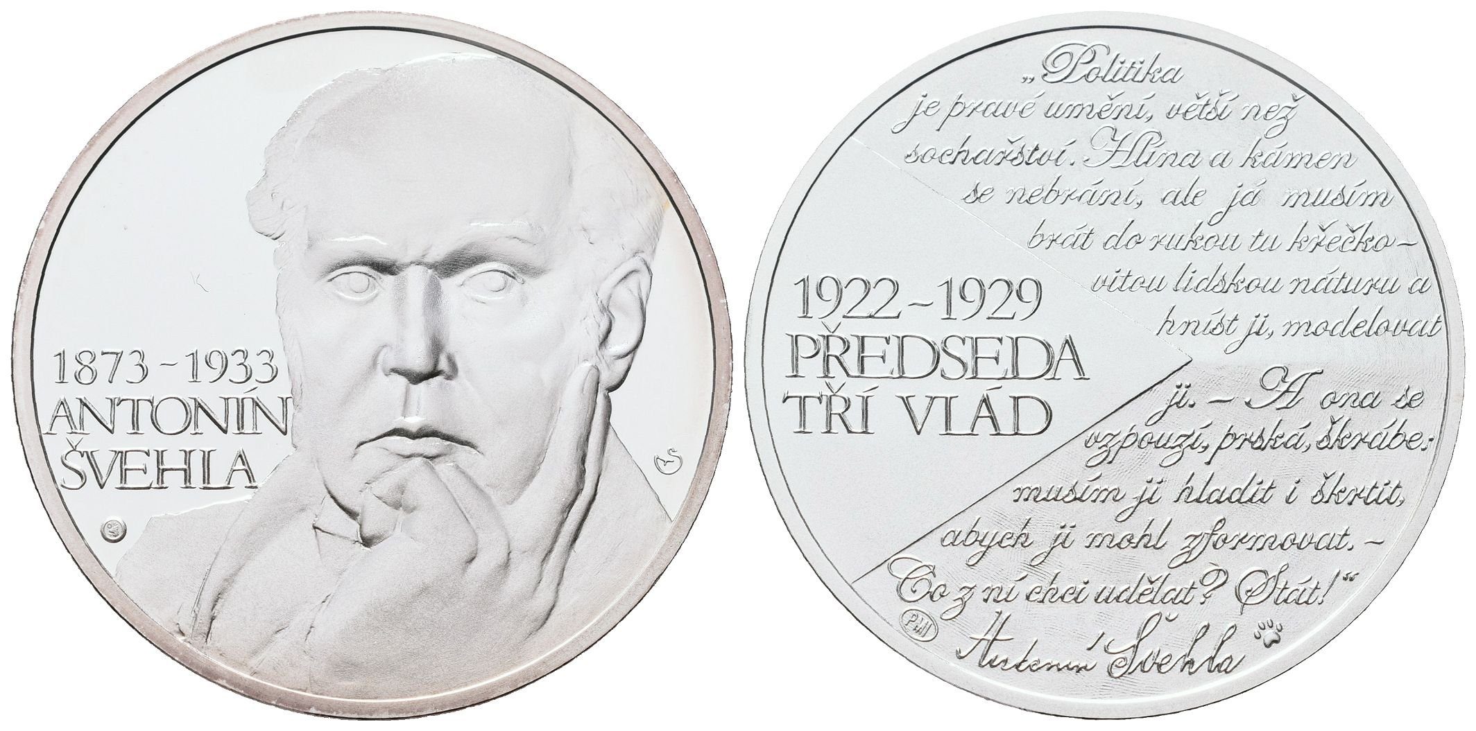AR Medaile b.l. (2013) - Antonín Švehla - 140. výročí narození