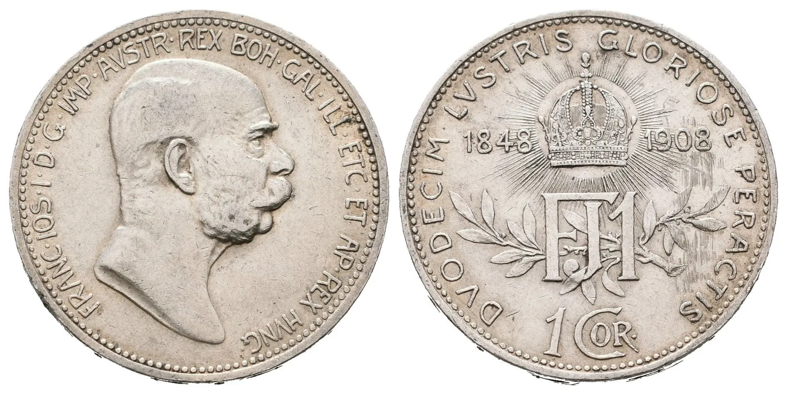 1 Koruna 1908 - jubilejní