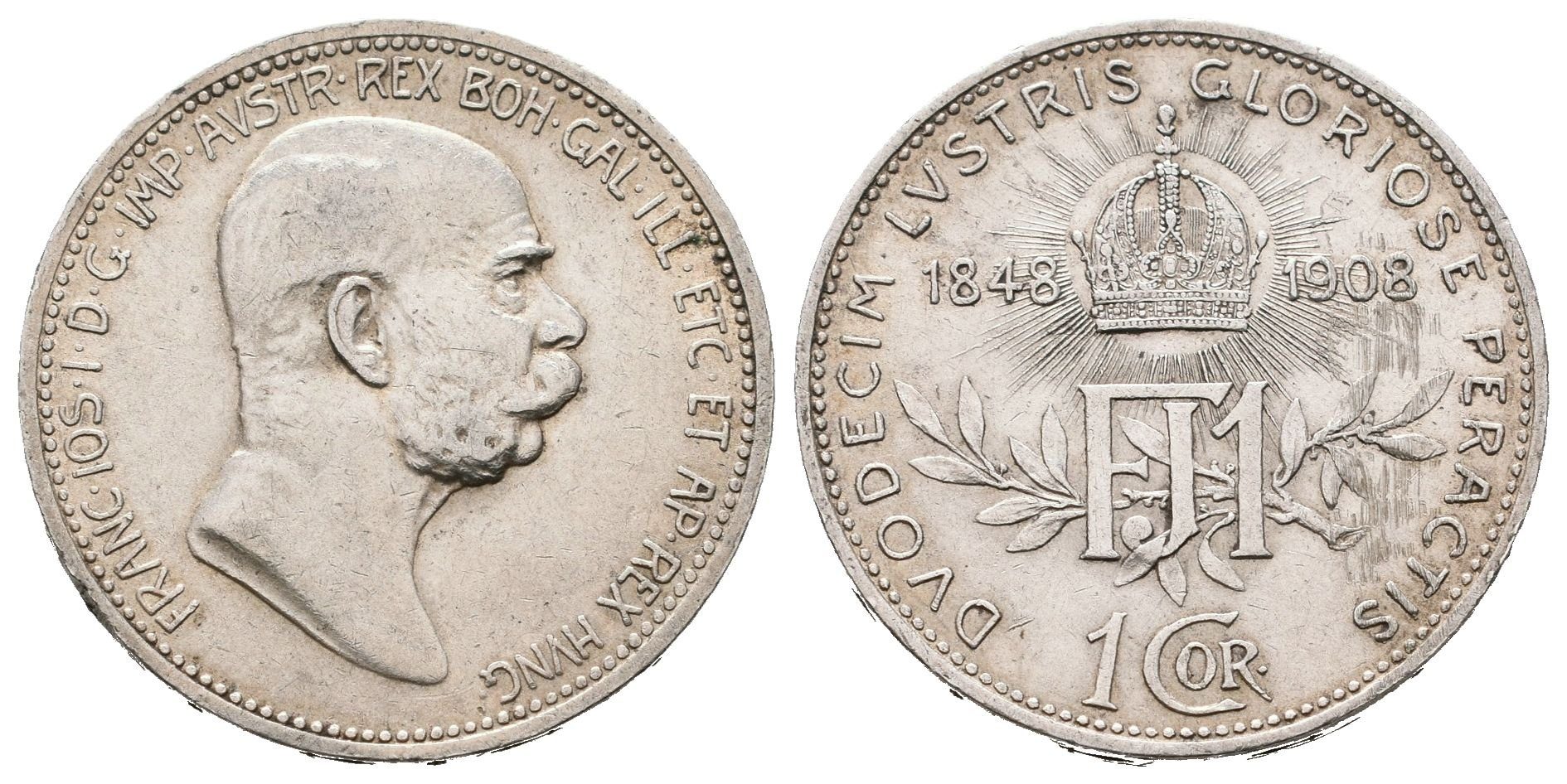 1 Koruna 1908 - jubilejní