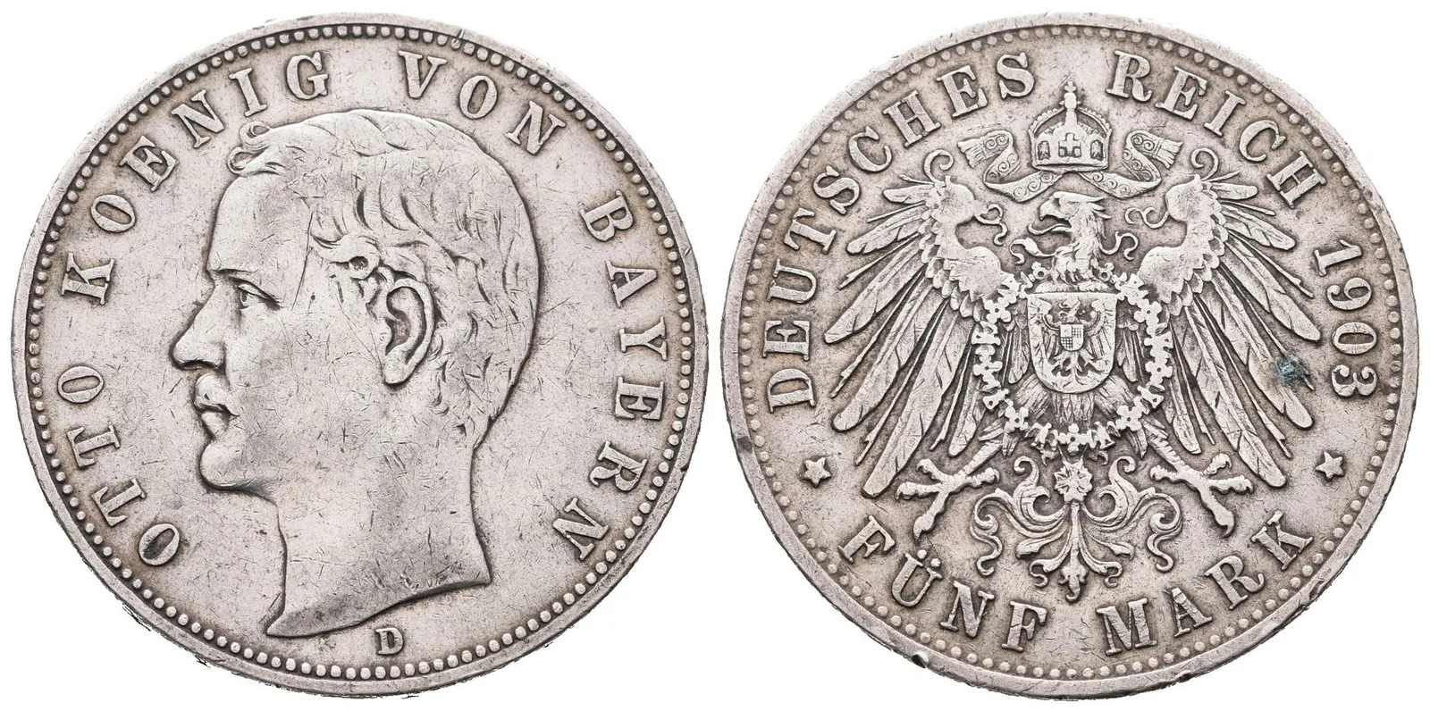 Bavorsko, 5 Marka 1903 D
