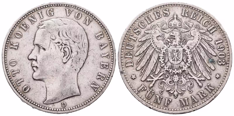 Bavorsko, 5 Marka 1903 D