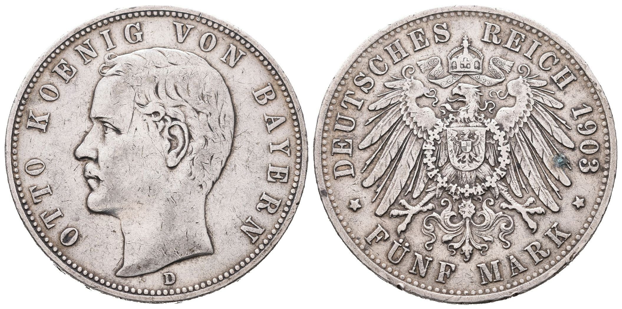 Bavorsko, 5 Marka 1903 D