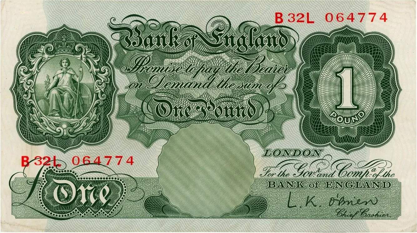 Velká Británie, 1 Pound (1949~1955), O'Brien, P.369c