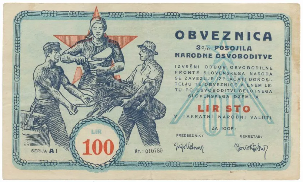 Slovinsko - partyzánská a propagandistická platidla — 1