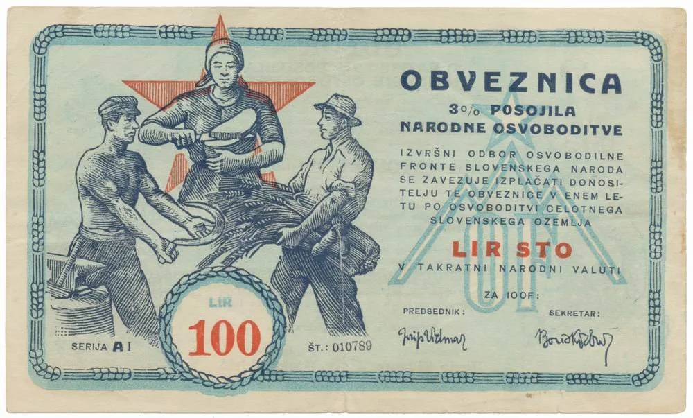 Slovinsko - partyzánská a propagandistická platidla — 1