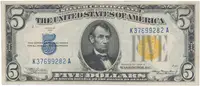 USA, 5 Dollars 1934, vojenské vydání pro severní Afriku, P.414AY