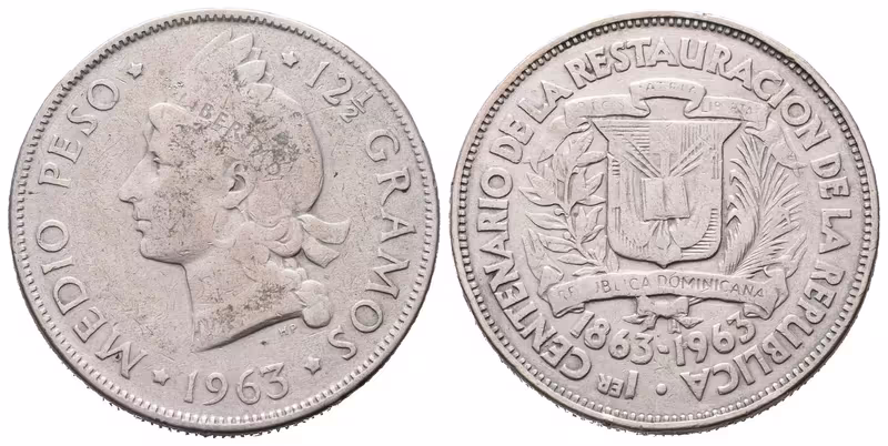 Dominikánská republika, Peso 1963 - Jubilejní