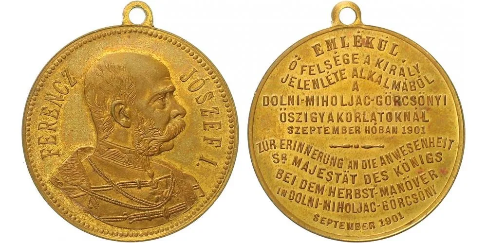 František Josef I., medaile vojenských manévrů — 1