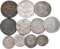 Soubor stříbrných mincí převážně z 17. a 18. století - 3 Krejcary Ferdinanda II. až Josefa I., — 2