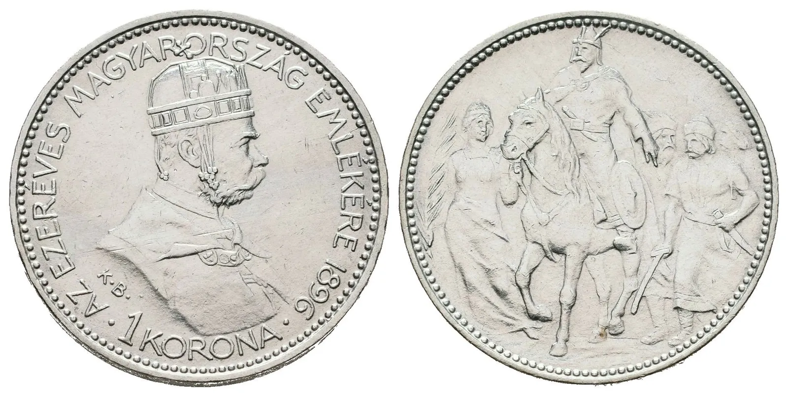 1 Koruna 1896 KB - jubilejní