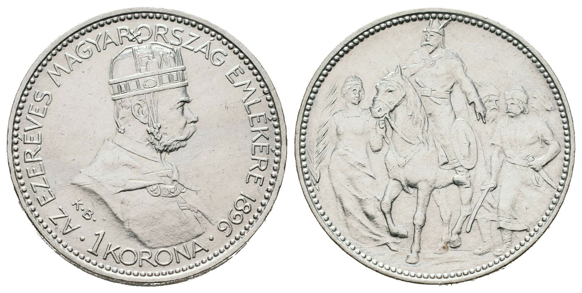 1 Koruna 1896 KB - jubilejní