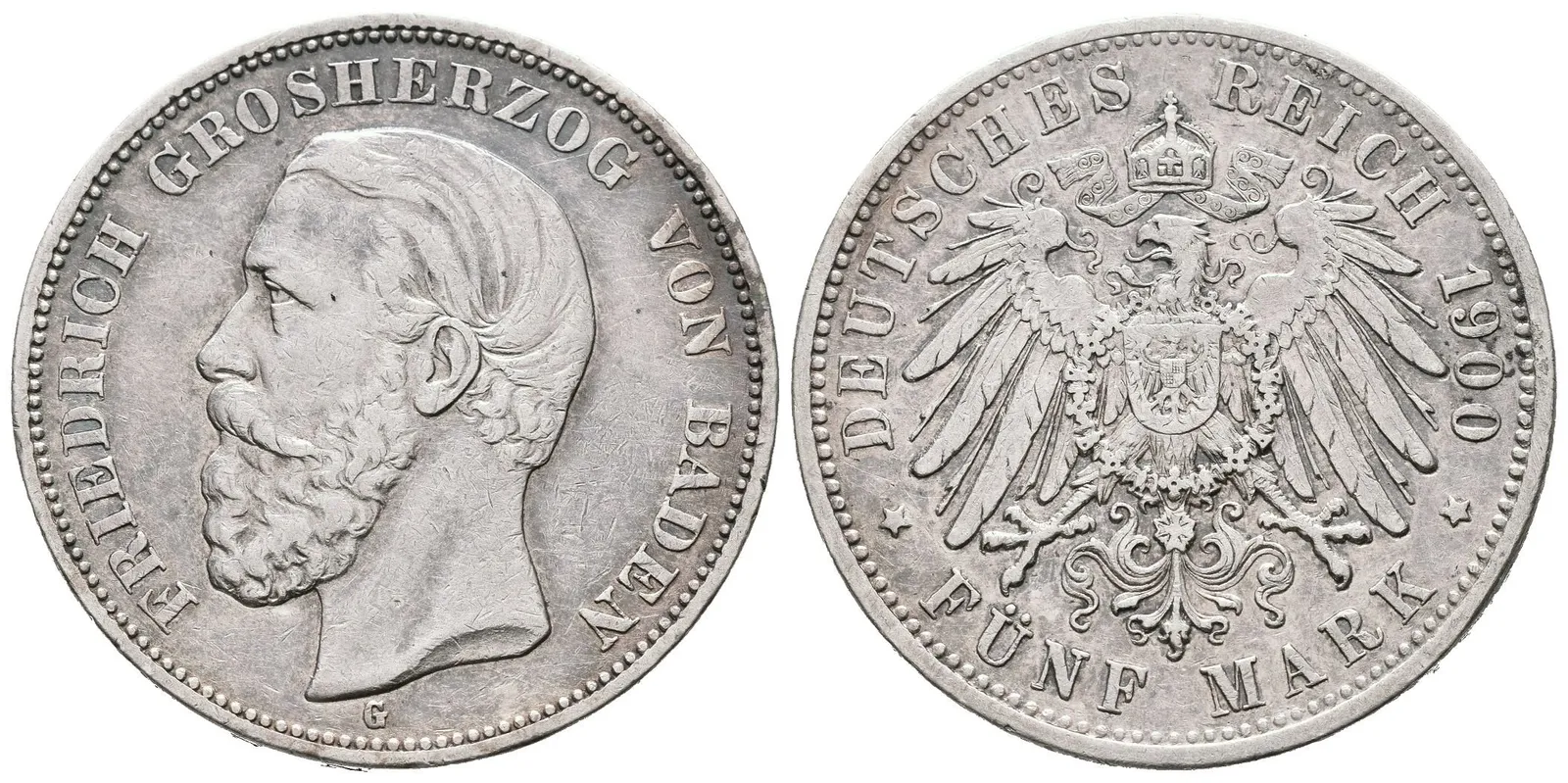 Baden, 5 Marka 1900 G