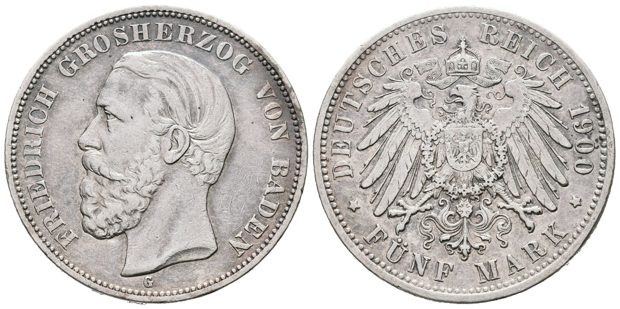 Baden, 5 Marka 1900 G