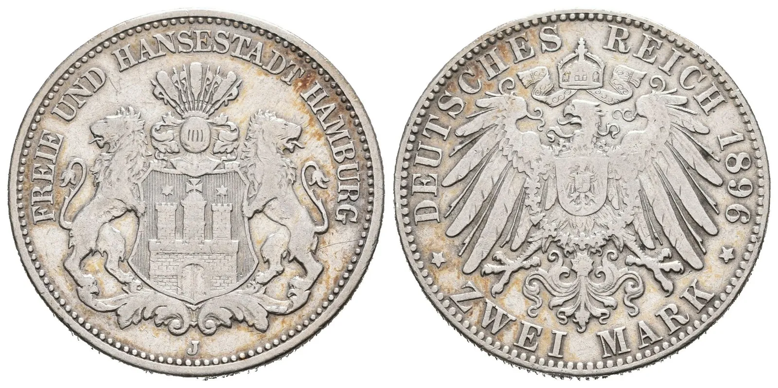 Hamburg, 2 Marka 1896