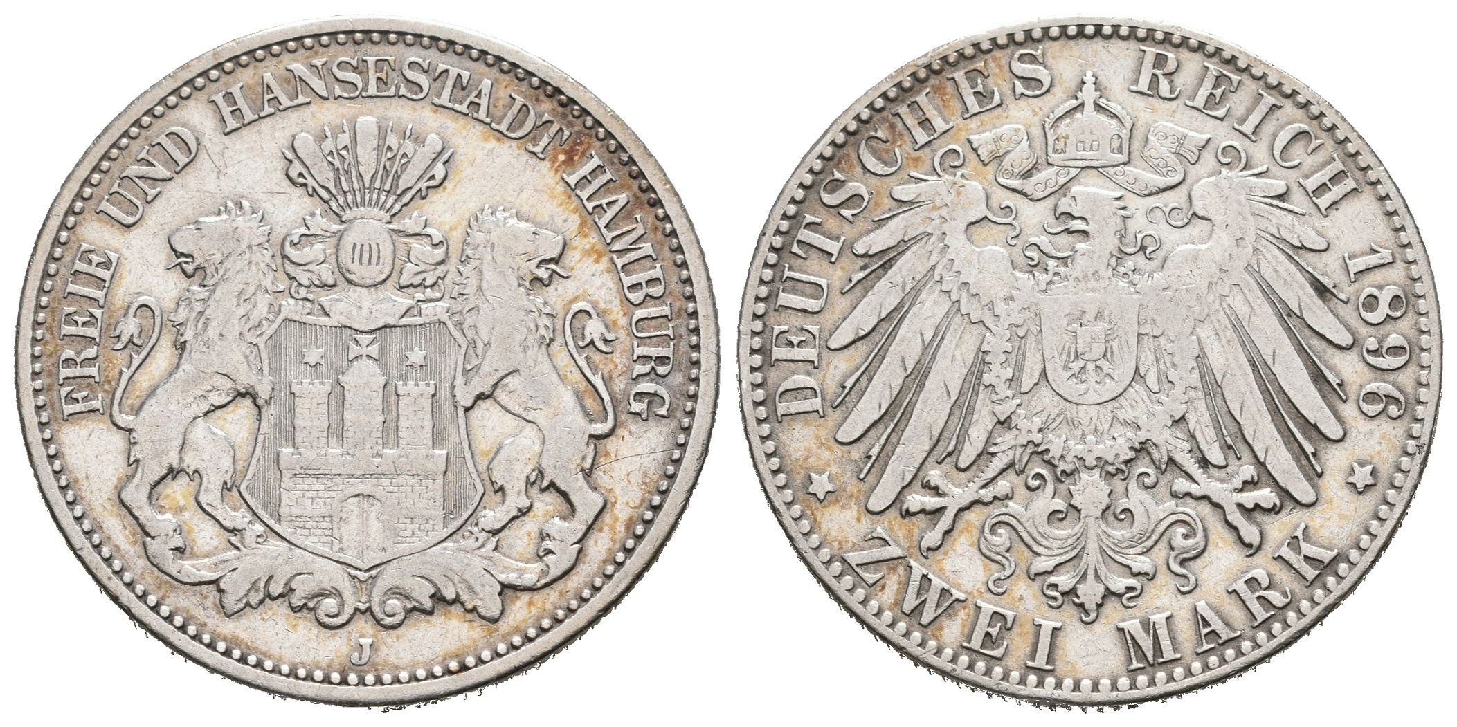 Hamburg, 2 Marka 1896