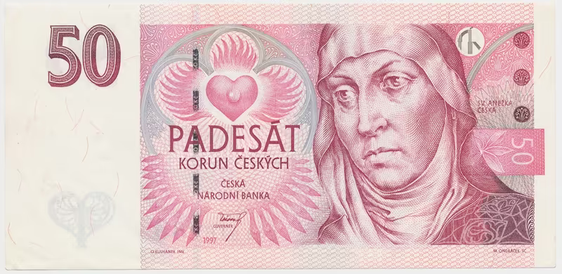Česká republika, 50 Koruna 1997, série E, Hej.CZ21aE