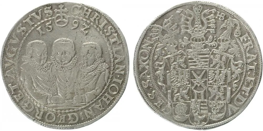 Sasko, Christian II., Johann Georg I. a August, 1591 - 1611 — 1