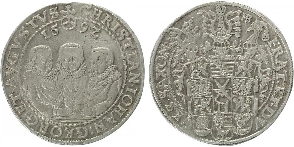 Sasko, Christian II., Johann Georg I. a August, 1591 - 1611 — 1