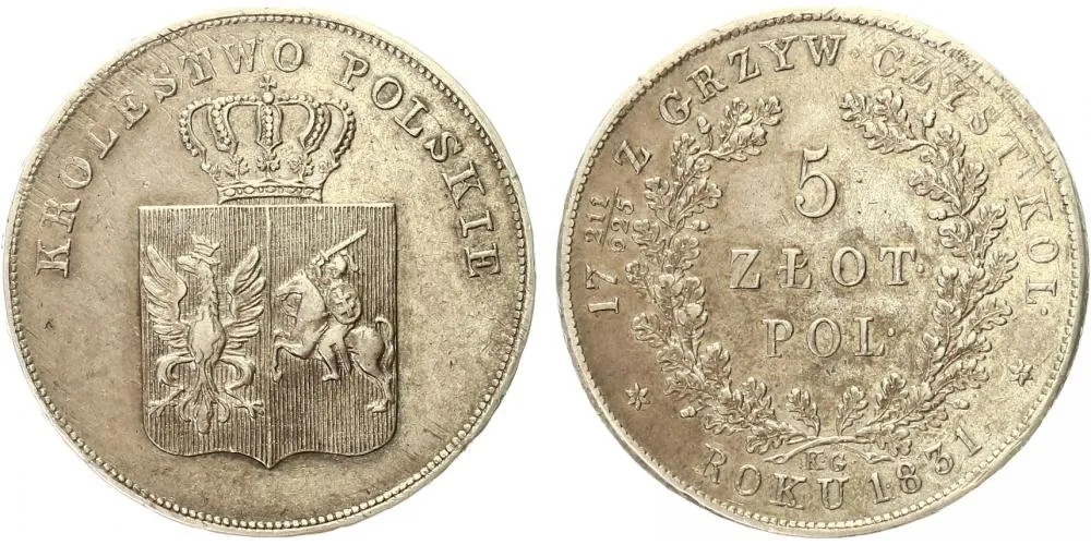 Ražby pro Polsko, Mikuláš I., 1825 - 1855 — 1