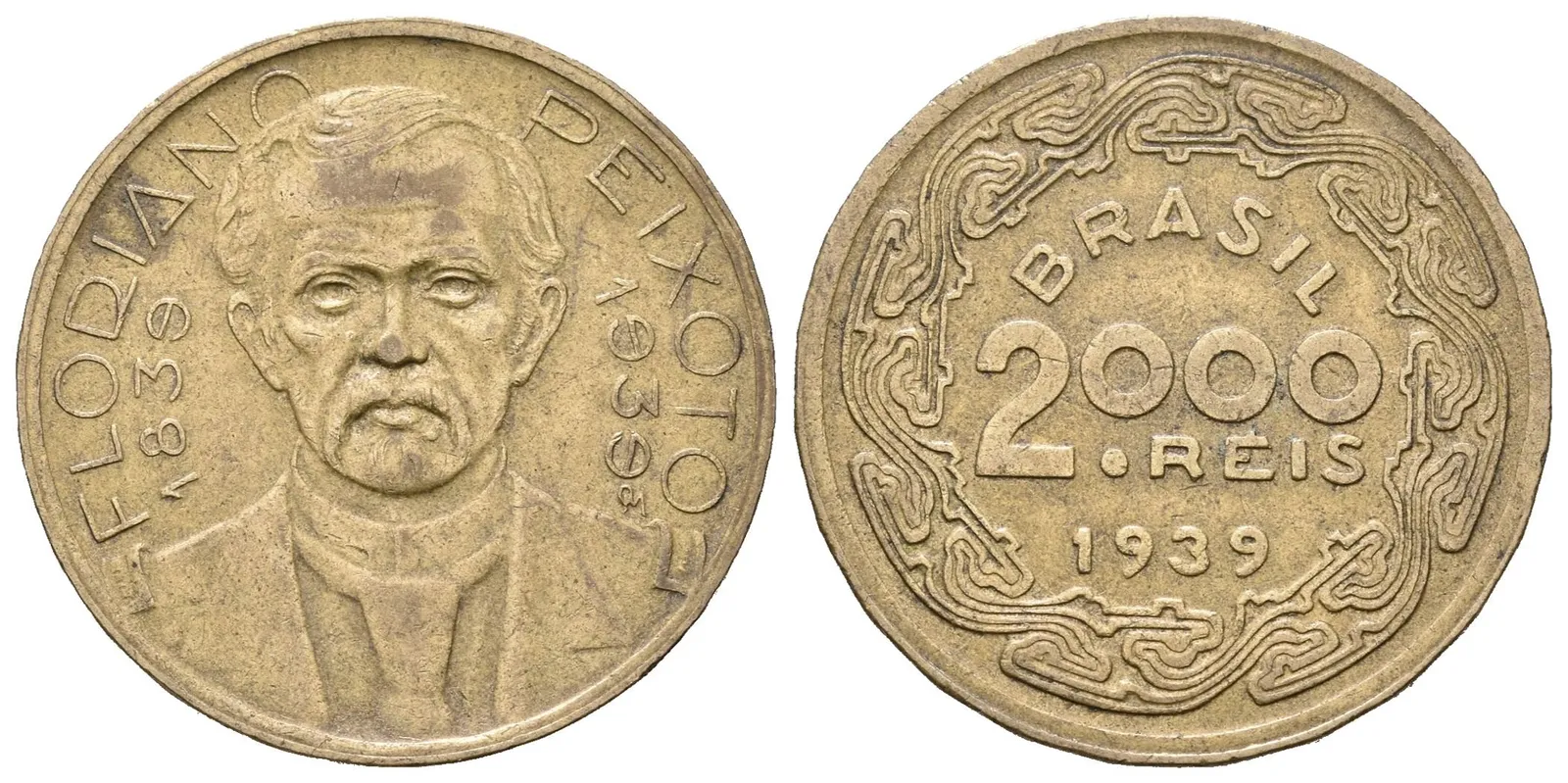 Brazílie, 2000 Reis 1939