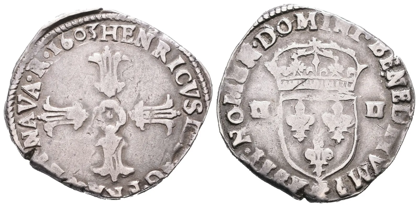 Francie, 1/4 Ecu 1603