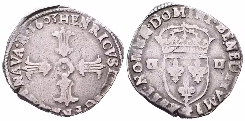 Francie, 1/4 Ecu 1603