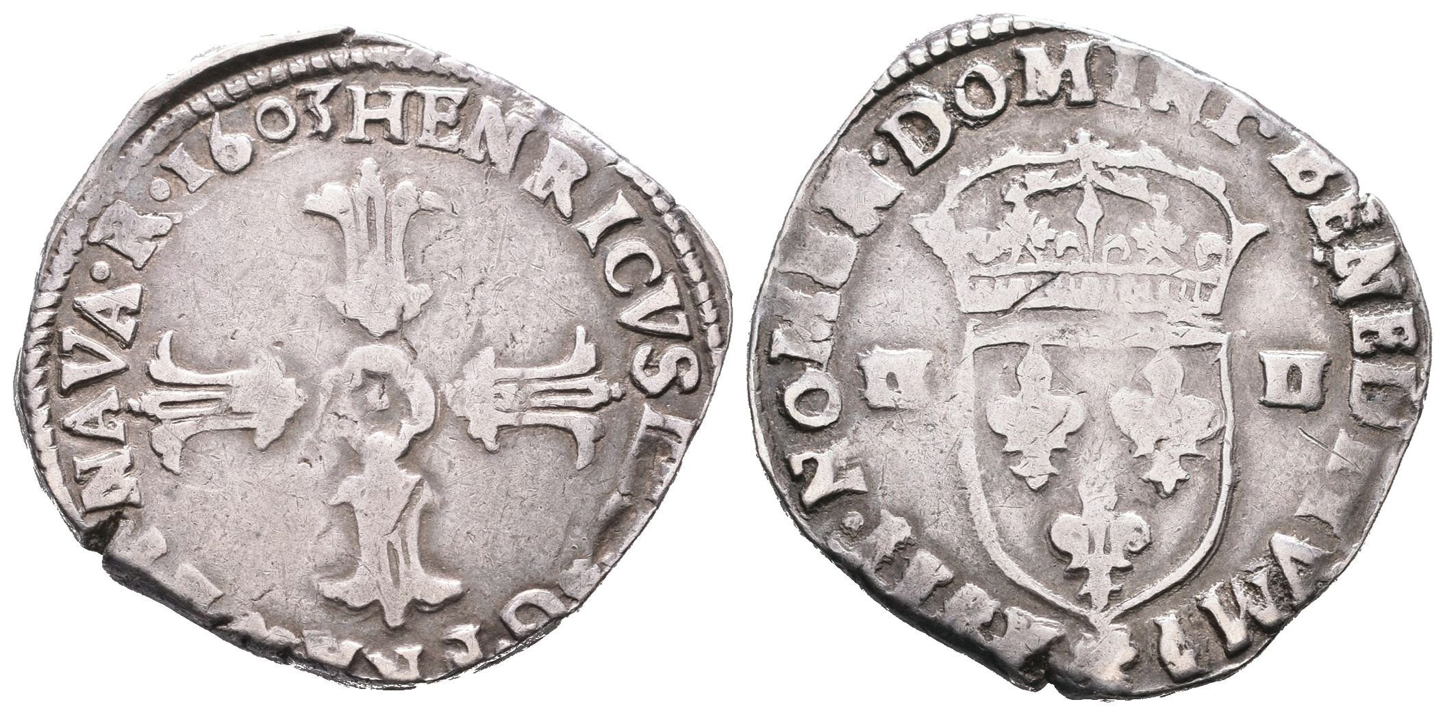Francie, 1/4 Ecu 1603