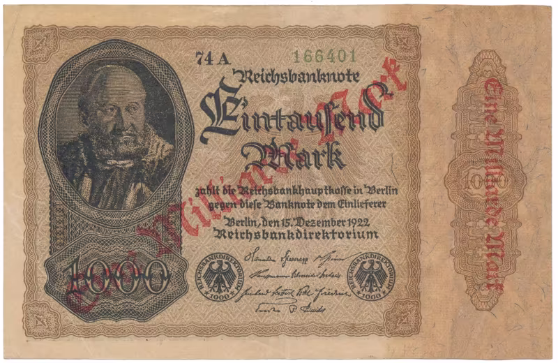 Německo, 1 Milliarde Mark 1923, Ro.110e