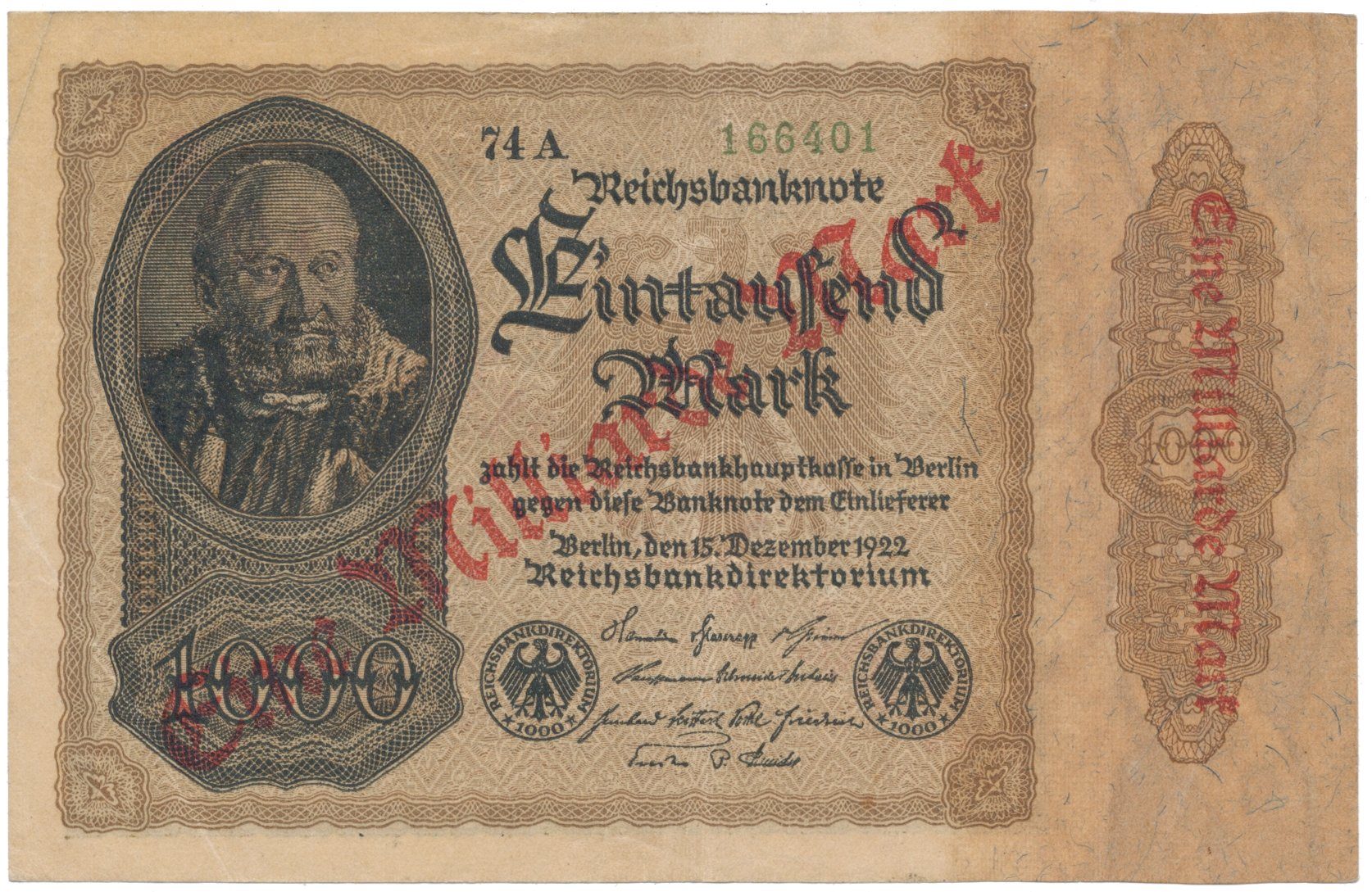 Německo, 1 Milliarde Mark 1923, Ro.110e