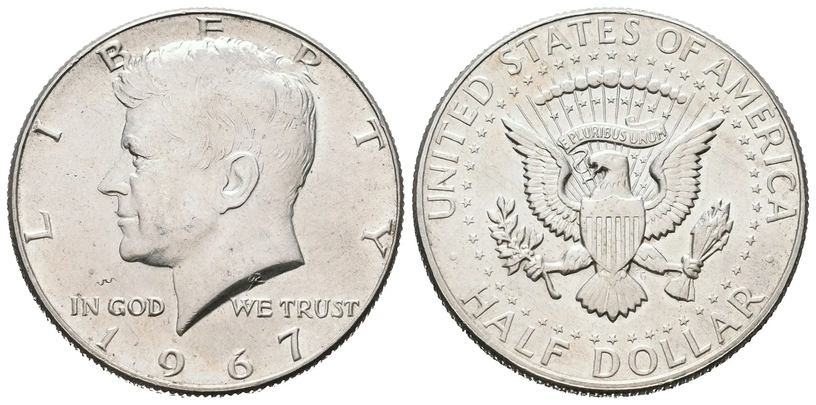USA, 1/2 Dollar 1967 - J. F. Kennedy