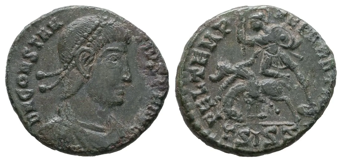 Constantinus II., AE 3/4, Siscia, RIC. 229