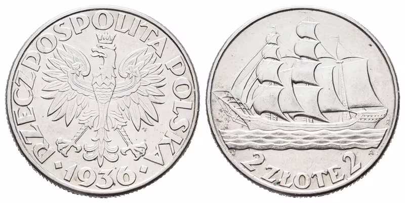 Polsko, 2 Zloté 1936 - Gdyně