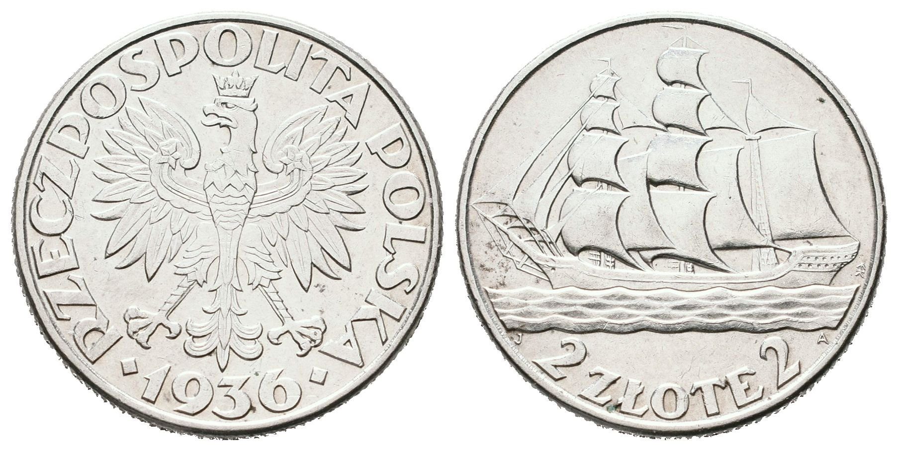 Polsko, 2 Zloté 1936 - Gdyně