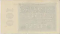 Německo, 100 Millionen Mark 1923, Kreuzblütten, Ro.106e - fotografie 2