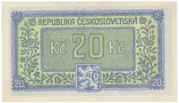 20 Koruna b.d. (1945), série NC, Hej.72a - fotografie 2
