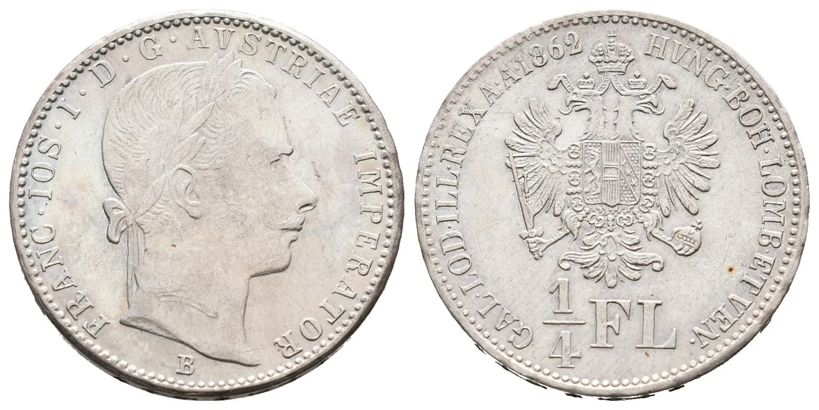 1/4 Zlatník 1862 B