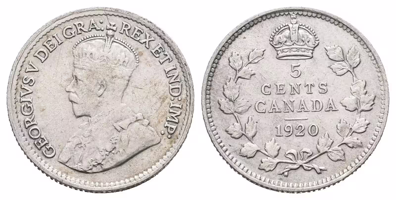 Kanada, 5 Cent 1920