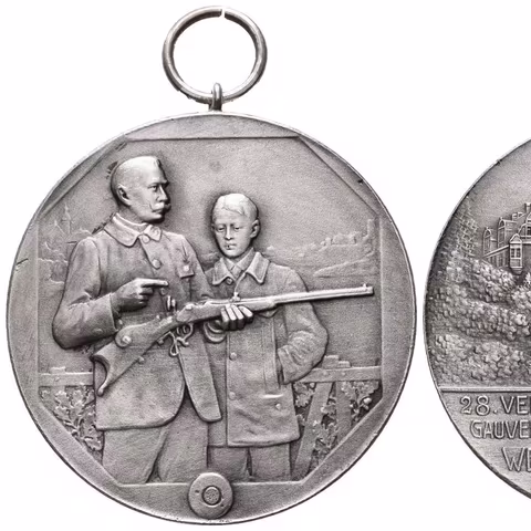 AR Medaile 1928 - 28. Spolkové střelby župy Hessen-Nassau ve Weilburgu.